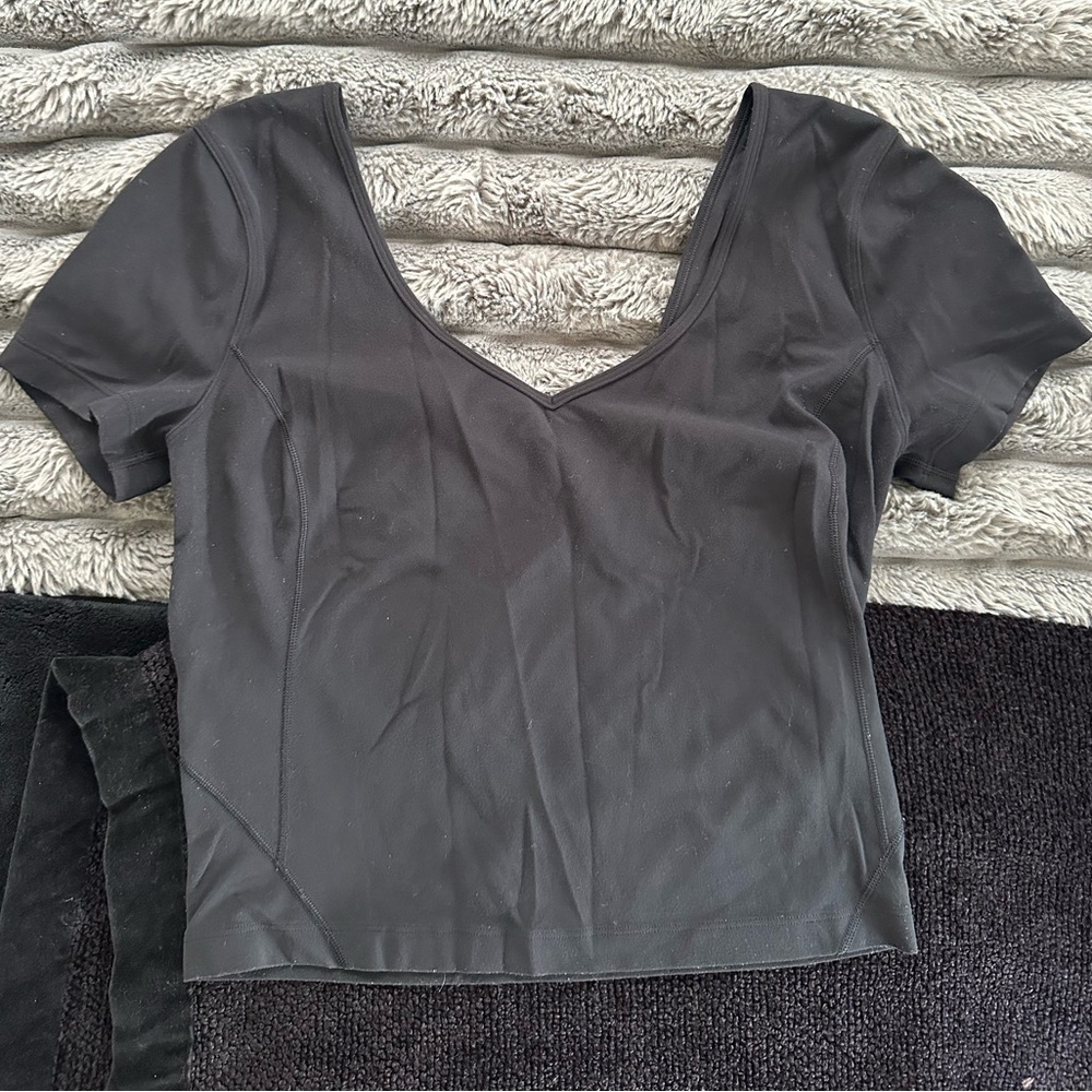 Lululemon Black Align V-Neck Top